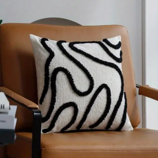 Contour Weave Tufted Pillow