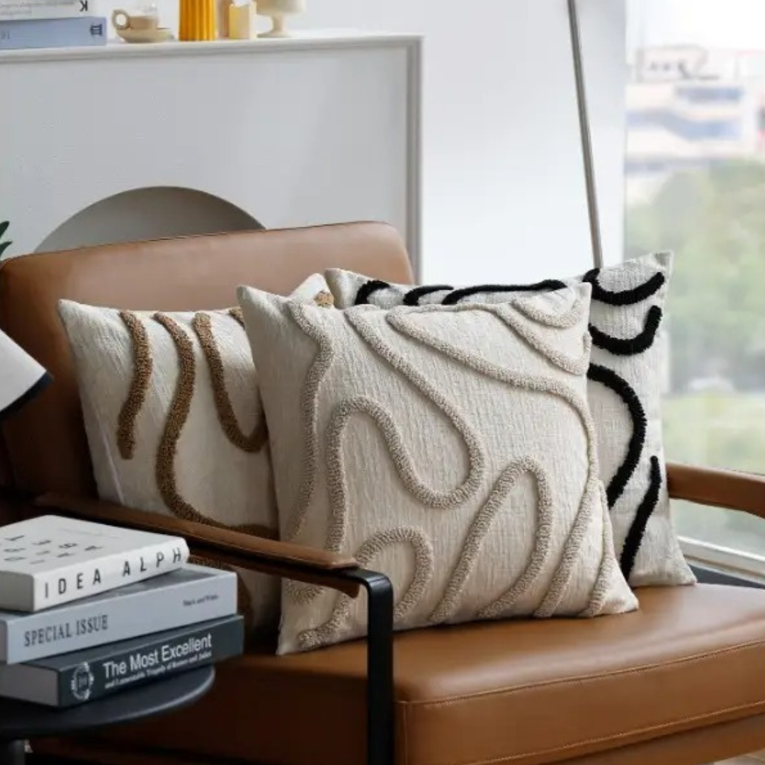 Contour Weave Tufted Pillow